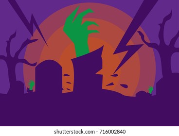 Halloween Zombie Living Dead Design Tao-cosmic
