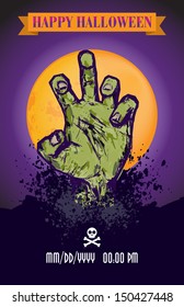 Halloween Zombie Poster