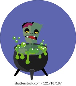 halloween zombie pot