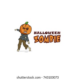 halloween zombie vector illustration