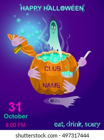 Halloween.Halloween party invitation,greeting card, flyer, banner, poster templates. 