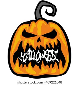 halloweens coat of arms with skull, grunge.vintage design t-shirts