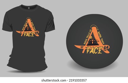 Halloween's lettering grunge t-shirt design