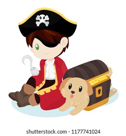 Halloween's Pirate and Treasure Chest