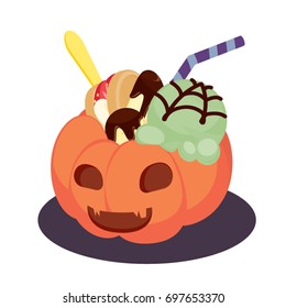 Halloween's Pumpkin Ice cream