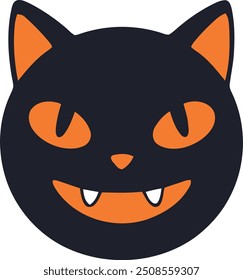 Emoji com tema de Halloween face vetor Ilustração