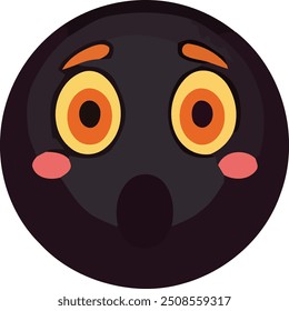 Emoji com tema de Halloween face vetor Ilustração