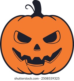 Emoji com tema de Halloween face vetor Ilustração