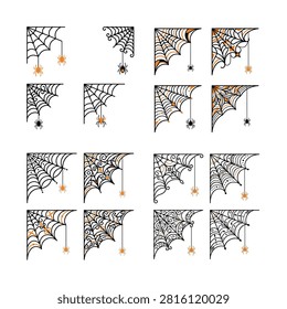 Halloween-themed flat icons set accessories, Halloween, Halloween 2026, Halloween icon set, Big set of halloween