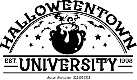 Halloweentown est University 1998 vector - magical theme