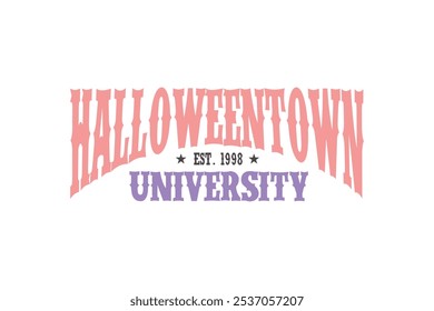 Halloweentown university, Halloween T Shirt design	