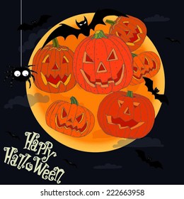 Halloween-vector made from original drawings