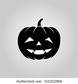 Hallowen Black Pumpkin Creepy Icon