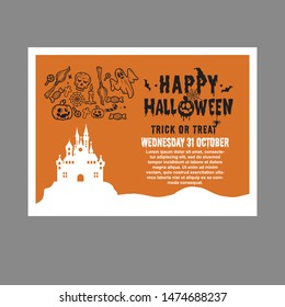 Hallowen Card Invitation, Party Hallowen