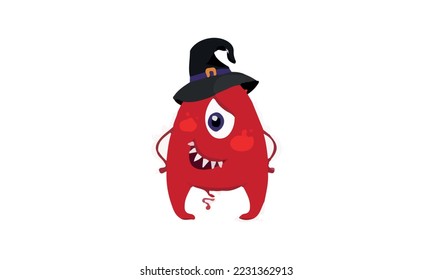 símbolo de carácter hallowen elemento logotipo vector 