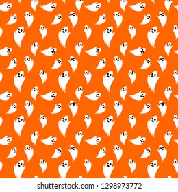 hallowen ghost seamless pattern vector