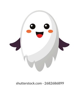 Hallowen ghost vector art illustration