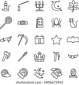 Hallowen Icon in Line Style Perfect for Presentation and any Purpose