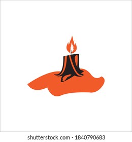 Hallowen icon logo, vector design illustration 