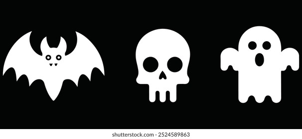 Hallowen icons illustration for design
