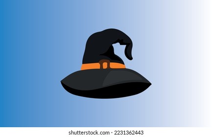 Hallowen logo cartoon poster halloween black background vector 