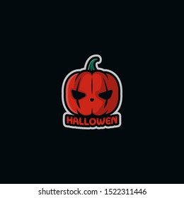 hallowen logo template design. Vector illustration. Abstract hallowen web Icons and vector logo.