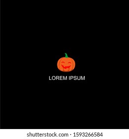 hallowen orange simple design template
