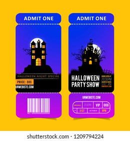 Hallowen party borchure design vector 