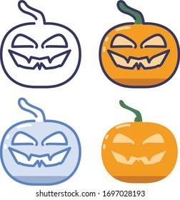 Hallowen Pumpkin Exclusive Icon set