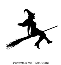 hallowen witch vector