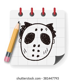 hallowenn mask doodle