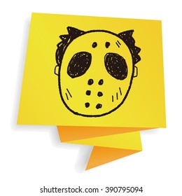 hallowenn mask doodle