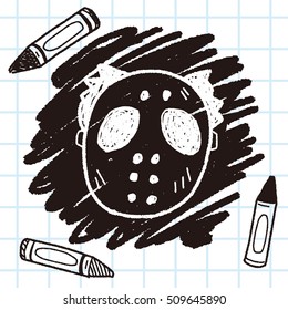 hallowenn mask doodle