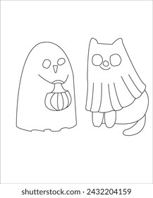 hallowing coloring page for book