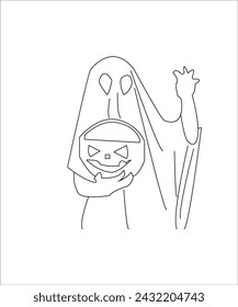 hallowing coloring page for book