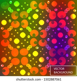 Hallucination. Creative surreal illusive red, yellow and green vector background for design like a drug trip, surrealistic crazy cover. Modern psychedelic trendy art, kaleidoscopic optical illusion.