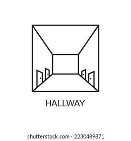 hallway icon , home icon vector