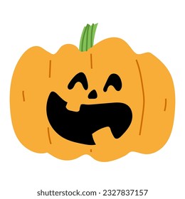 Hallween Pumpkin Single 11 lindo ,ilustración vectorial