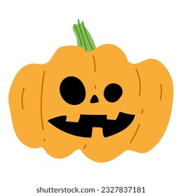 Hallween Pumpkin Single 2 cute ,vector illustration