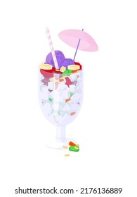 Halo Halo Dessert, Vector Image