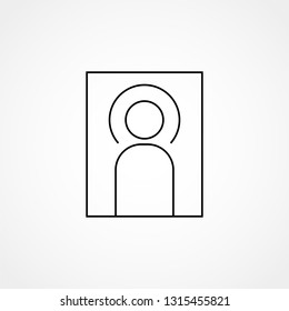 Halo vector flat icon on white background