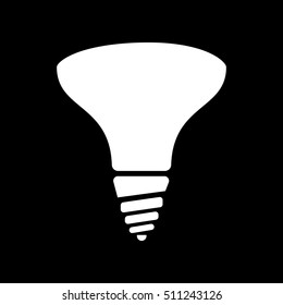 The halogen bulb icon. Lamp and bulb, lightbulb symbol.UI. Web. Logo. Sign. Flat design. App. Stock vector