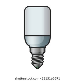 Halogenbulb, Vektorsymbol. Farbvektorsymbol einzeln auf weißem Hintergrund Halogenlampe.