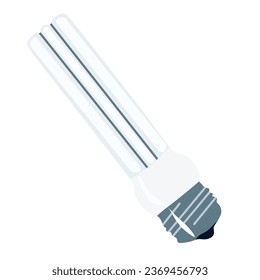 Halogen bulb vector icon. Color vector icon isolated on white background halogen bulb. Flat cartoon illustration, save energy concept, innovation and electricity.