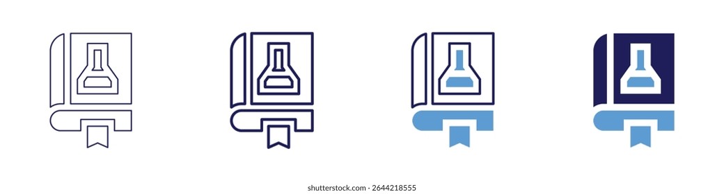 Halogen compound icon in 4 different styles. Thin Line, Line, Bold Line, Duotone. Duotone style. Editable stroke.