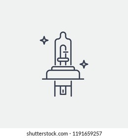 Halogen Lamp Modern Simple UI Vector Icon