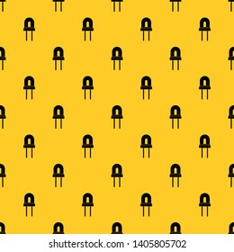 Halogen lamp pattern seamless vector repeat geometric yellow for any design