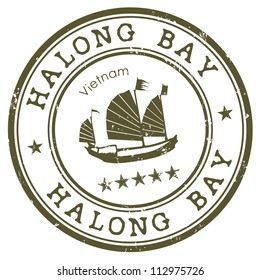 halong bay stamp