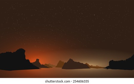 Ha-long Vietnam night view vector 