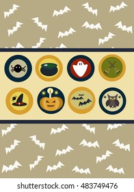 haloween icons set